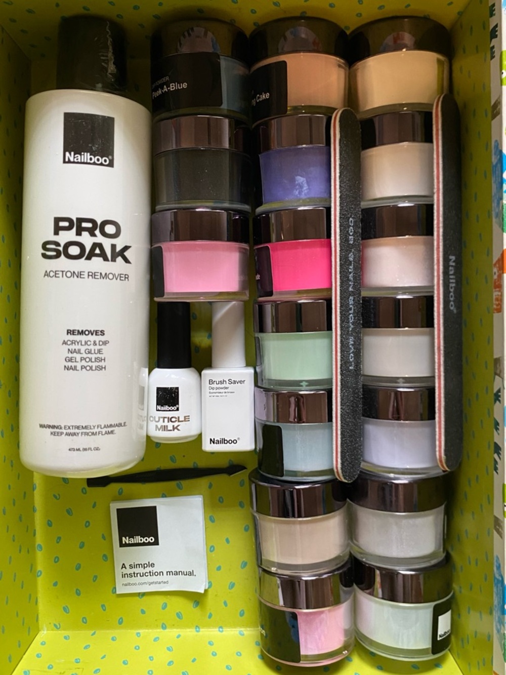 nailboo dip powders & accessories